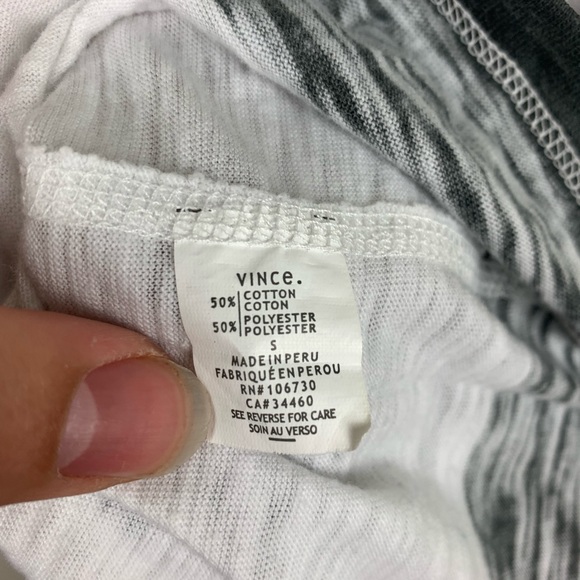 Men’s Vince Striped Short Sleeve Tee Shirt - Picture 5 of 5